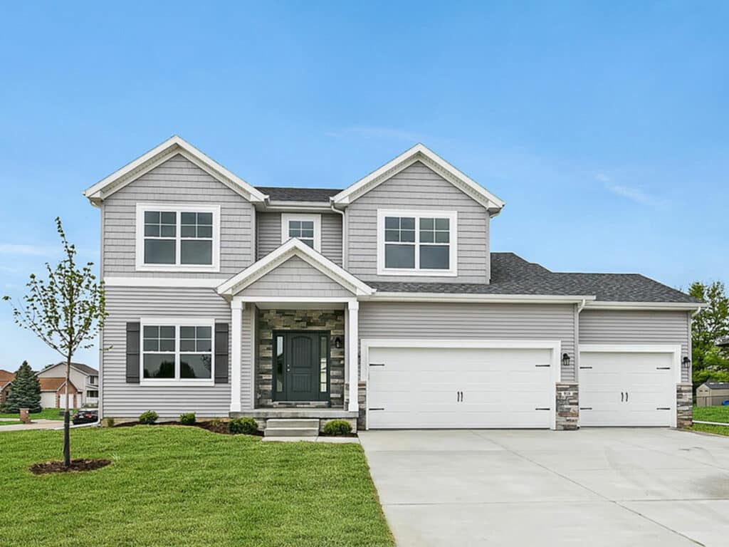 Glendale floorpan. 2-story home in Bloomington-Normal