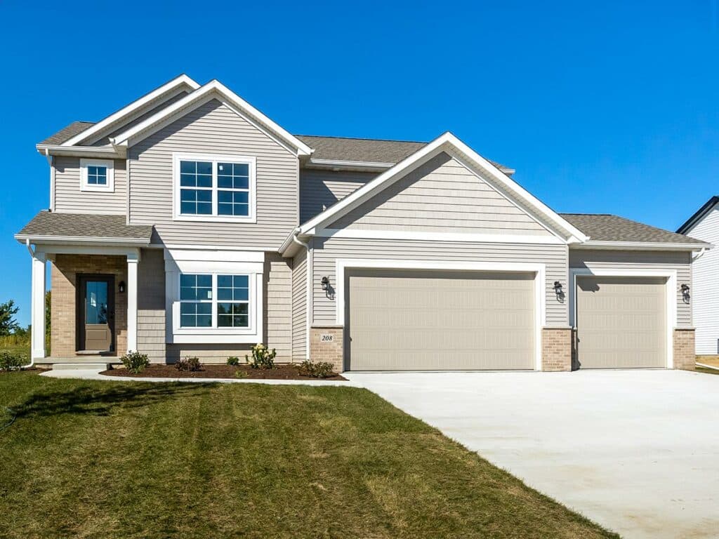 Concord floorpan. 2-story home in Bloomington-Normal